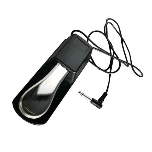 Silver sustain pedal - silver,